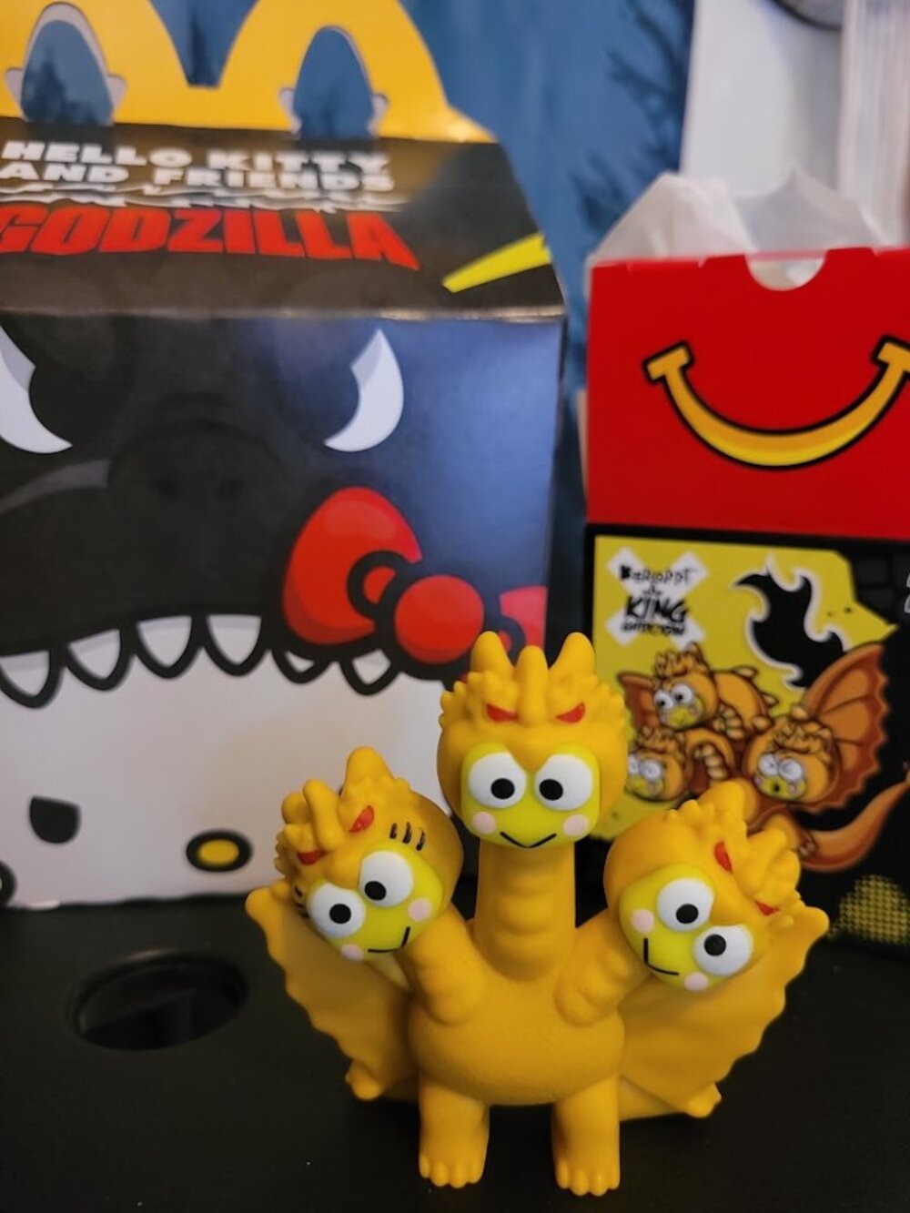 Keroppi King Ghidorah McDonald's + Sanrio Hello Kitty Godzilla Happy Meal Toy #2